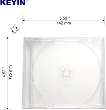 Load image into Gallery viewer, Premium 50-Pack Clear CD Jewel Cases - Standard Size for Organized Storage