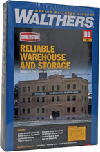 Load image into Gallery viewer, Hobby-Grade Warehouse with Rooftop Water Tank - Fits Between Train Tracks