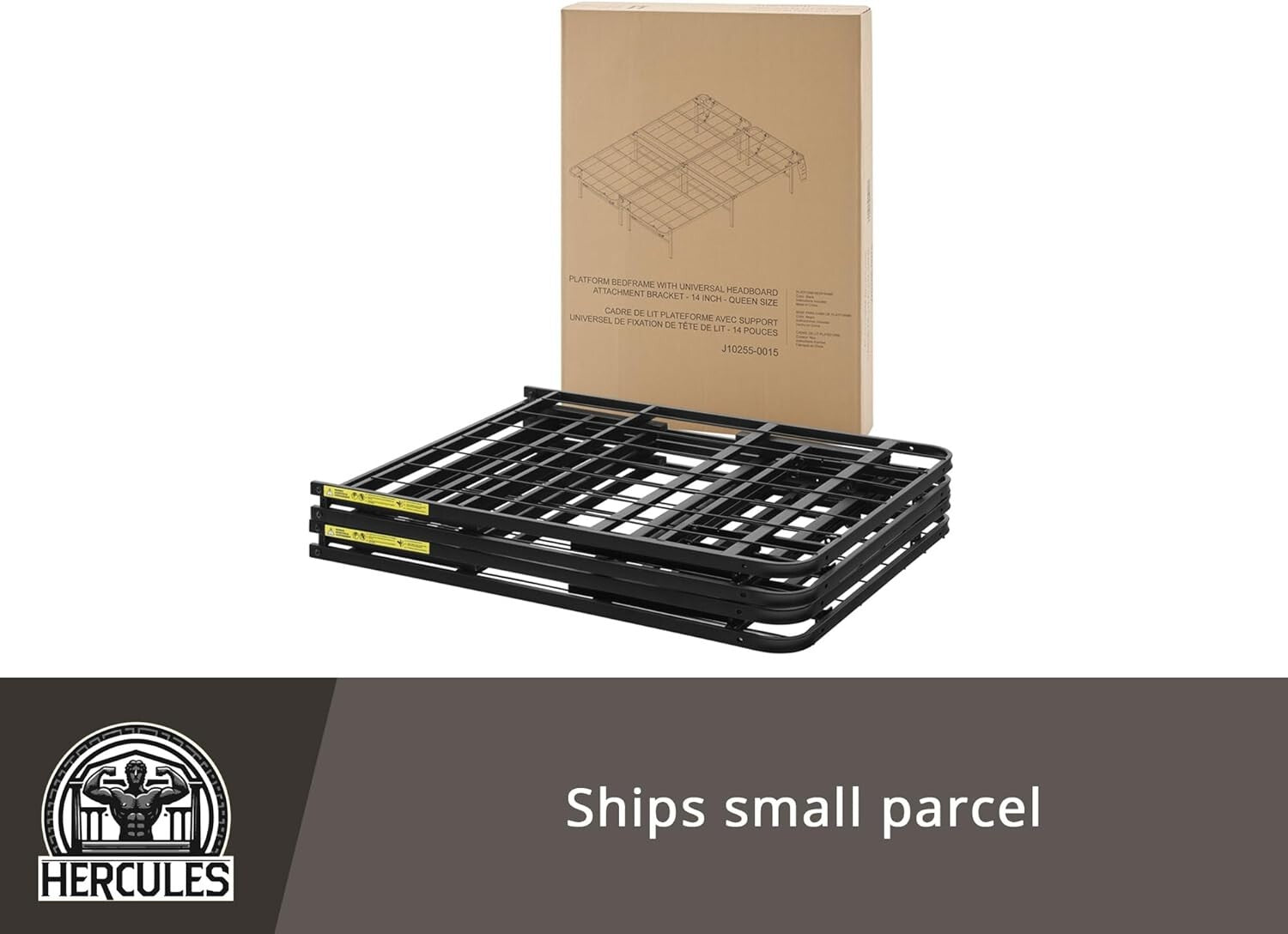 Durable 14-Inch Metal Bed Frame for California King - Quick Setup & Stylish