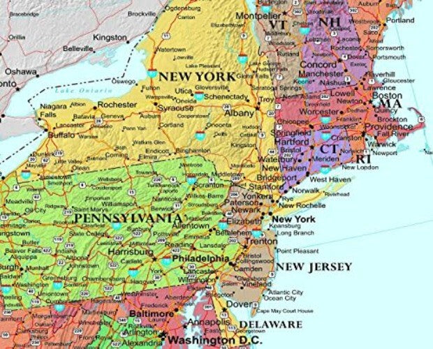 Extra Large 48x78 USA Wall Map - Ideal for Learning & Reference