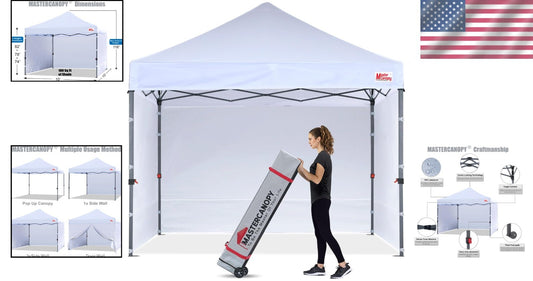 Spacious Heavy-Duty 10x10 Canopy Tent with Multiple Sidewalls for Events