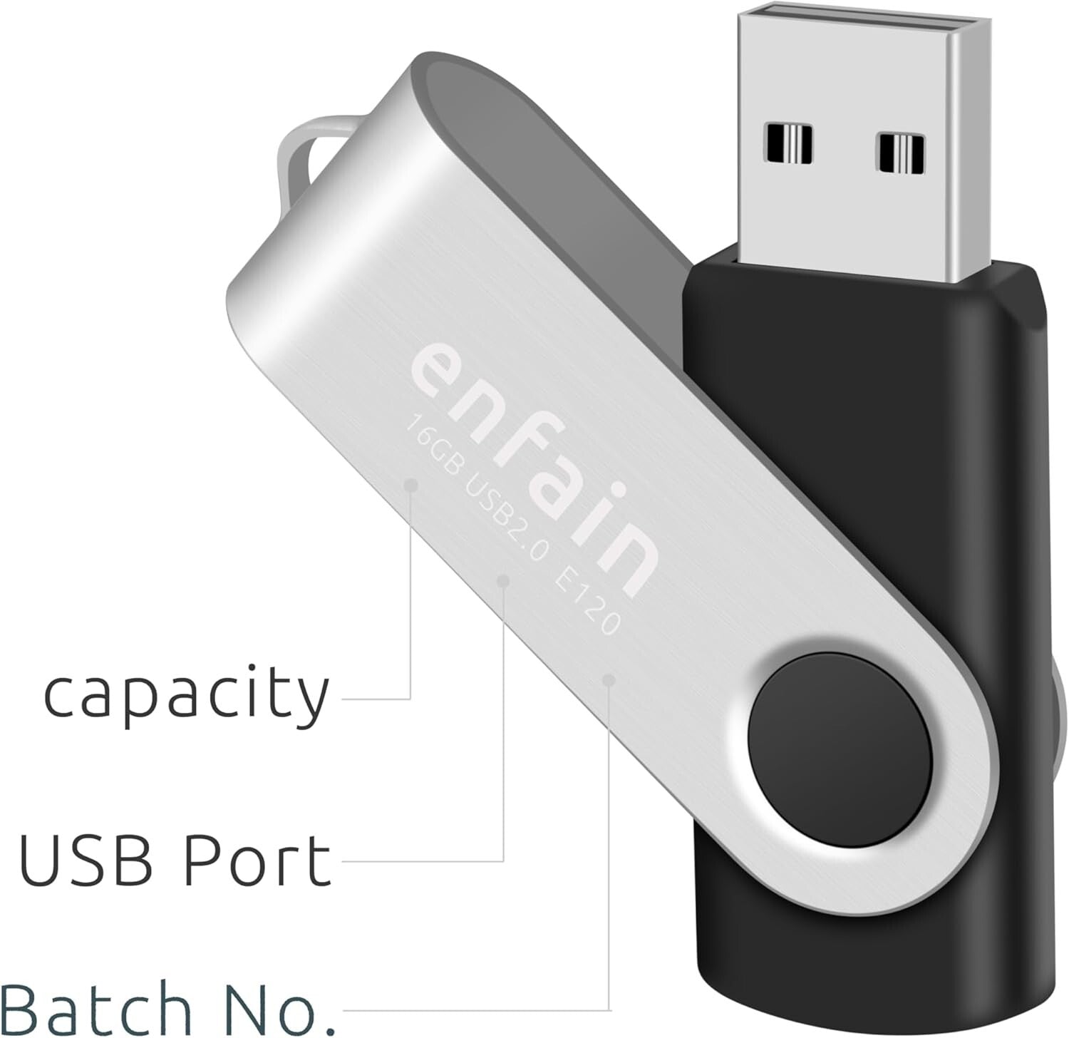 Customizable 64GB USB 3.0 Flash Drives - 10-Pack with 90MB/s Transfer Speed