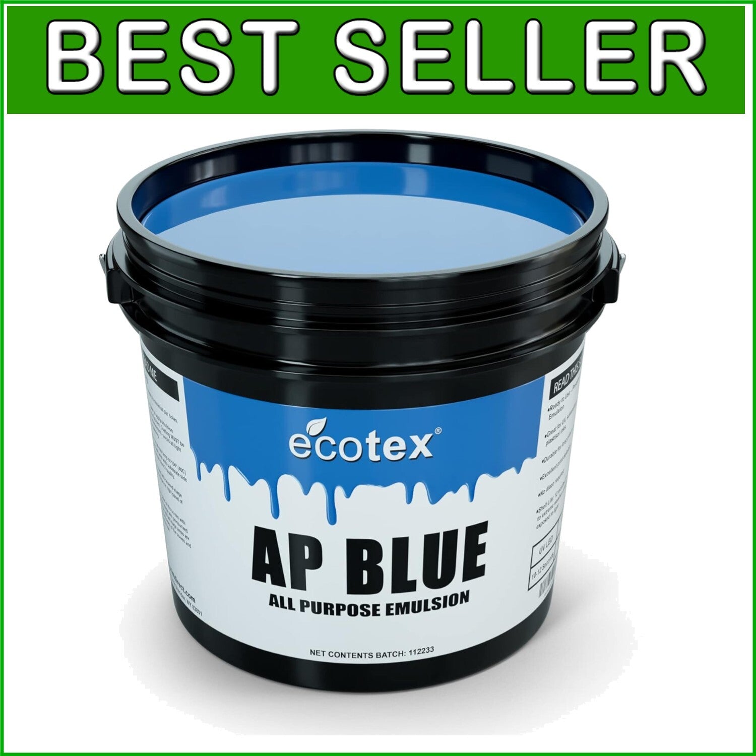 Premium 128 Fl Oz Blue Screen Printing Emulsion - Ideal for All Skill Levels
