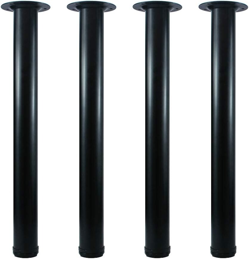 22-Inch Adjustable Metal Desk Legs - Set of 4 for Modern Furniture Enhancements