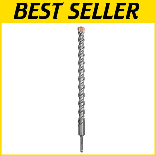 Alloy Steel 1-9/16 x 18 Inch Drill Bit with Carbide Tip for Concrete Work