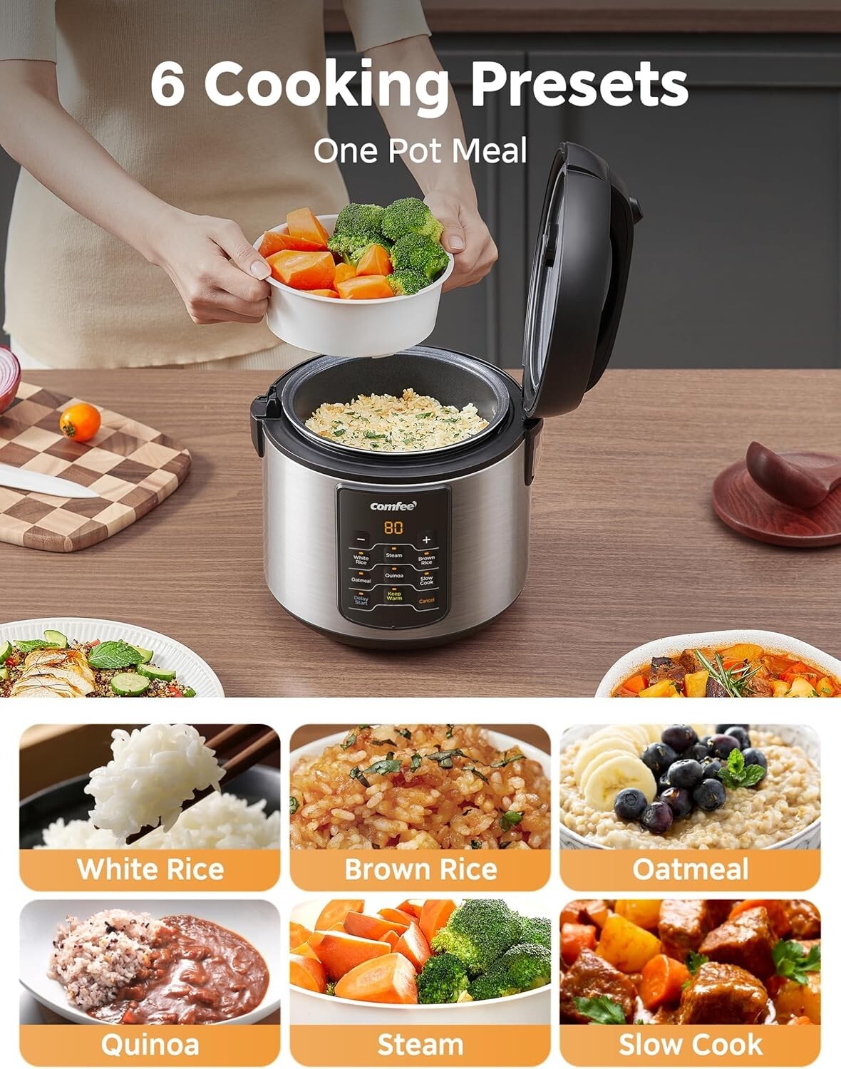 Stainless Steel 2 QT Multi Cooker - Quick Cooking with Safety Features
