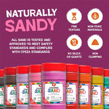 Load image into Gallery viewer, Vibrant 25-Pound Craft Sand in 12 Colors - Perfect for Kids' Art &amp; Learning