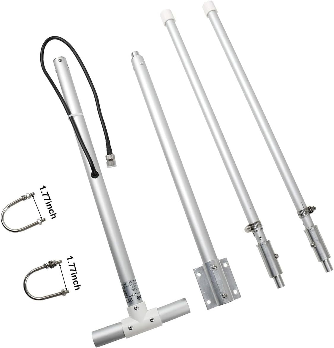 Adjustable VSWR Low Loss 1/2 Wave FM Dipole Antenna for Pro Transmitters