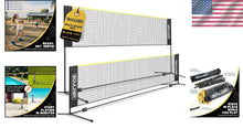 Load image into Gallery viewer, 17ft Portable Multi-Sport Net: Foldable Badminton &amp; Pickleball Height Adjustable