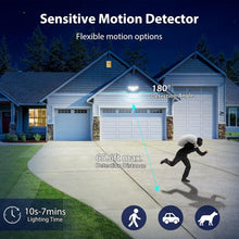 Load image into Gallery viewer, 9000 Lumens Bright Motion Sensor Flood Lights - 3 Adjustable Heads for Security