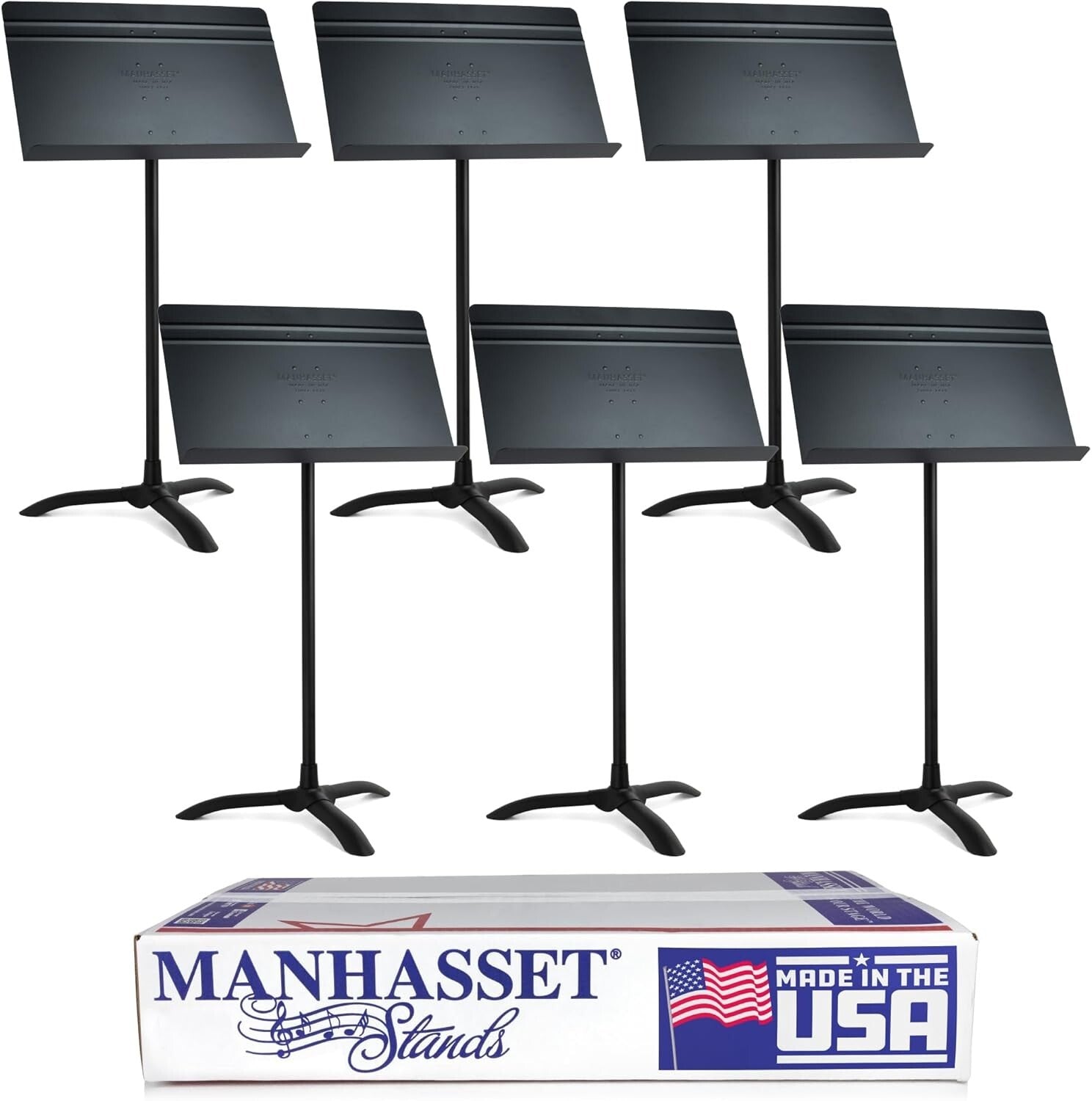 Long-Lasting Adjustable Music Stand 6-Pack - Ideal for Educators & Orchestras