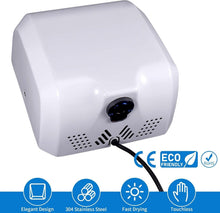 Load image into Gallery viewer, Durable Automatic Hand Dryer with Adjustable Sensing - Ideal for Busy Restrooms