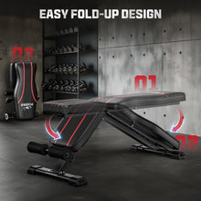 Load image into Gallery viewer, Multi-Purpose Adjustable Fitness Bench for Strength Training – Foldable Design