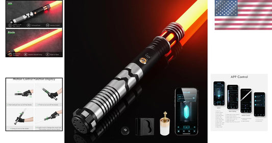 Adult Gift RGBX Light Saber with 12 Sound Fonts and Durable Design for Dueling