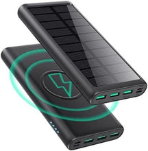 Load image into Gallery viewer, 5-in-1 Wireless Portable Charger 36800mAh – Solar &amp; Fast Charging Power Bank