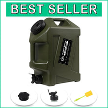 Load image into Gallery viewer, Compact 5 Gallon Water Jug with Spigot - Ideal for Camping and Emergency Use