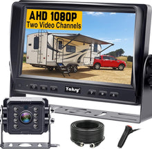 Load image into Gallery viewer, Reliable 7 Inch Wired Backup Camera - 1080P HD Night Vision for Trucks &amp; RVs