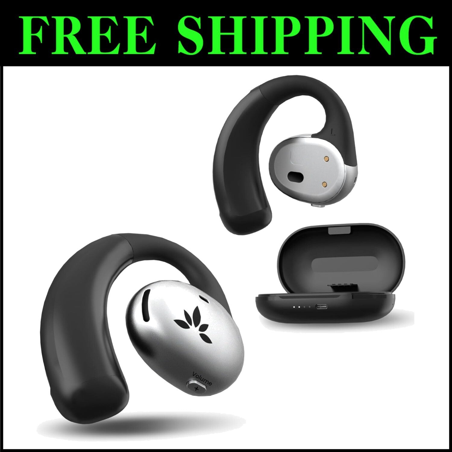 Crisp & Clear Pebble Bluetooth Earbuds with Open-Ear Fit for Active Lifestyles