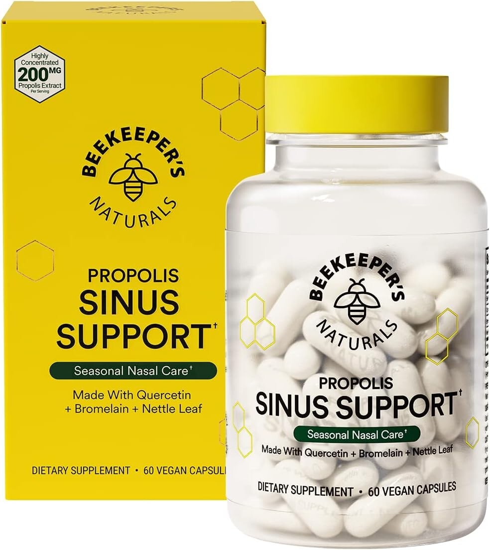Natural Seasonal Sinus Relief Capsules - Enhance Comfort & Immune Support, 60 ct