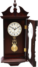 Load image into Gallery viewer, Beautiful Antique-Inspired Walnut Pendulum Clock - Battery Operated Elegance