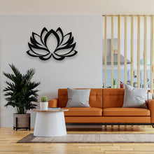 Load image into Gallery viewer, Contemporary Lotus Flower Metal Decor - 18" x 12" - Perfect for Home &amp; Office