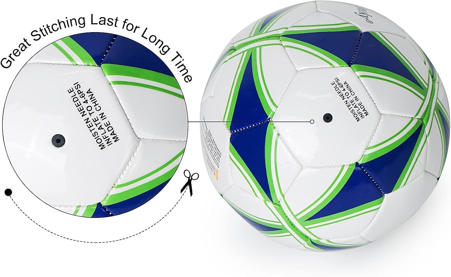 Durable Size 4 Soccer Ball and Pump Set - Ideal for Backyard and School Play