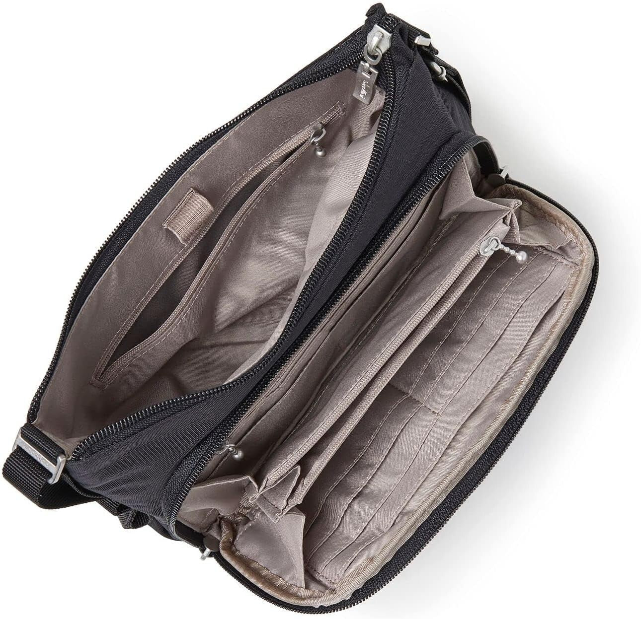 Everyday Crossbody Bag: Compact Nylon Purse with Built-In Wallet & Card Slots