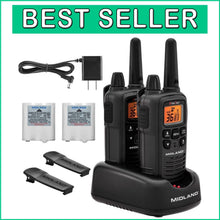 Load image into Gallery viewer, Long-Range Rechargeable Walkie Talkies with NOAA Weather Alert – 2 Pack