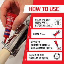 Load image into Gallery viewer, Threadlocker Red 271 - High Strength Permanent Glue for Nuts &amp; Bolts | 12 Pack