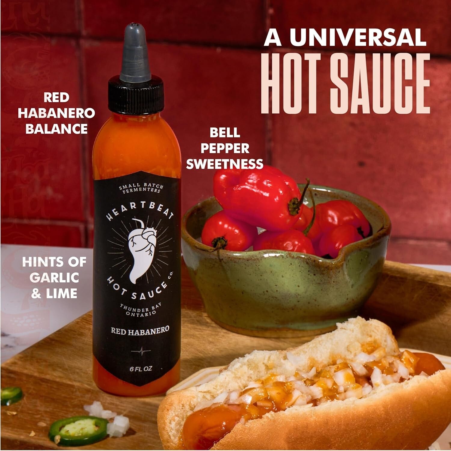 Versatile Red Habanero Hot Sauce: 6 oz Bottles, Ideal for Savory & Sweet Meals