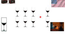 Load image into Gallery viewer, Reusable Clear Round Cabernet/Merlot Wine Glasses - 8 Piece Set, Great Value