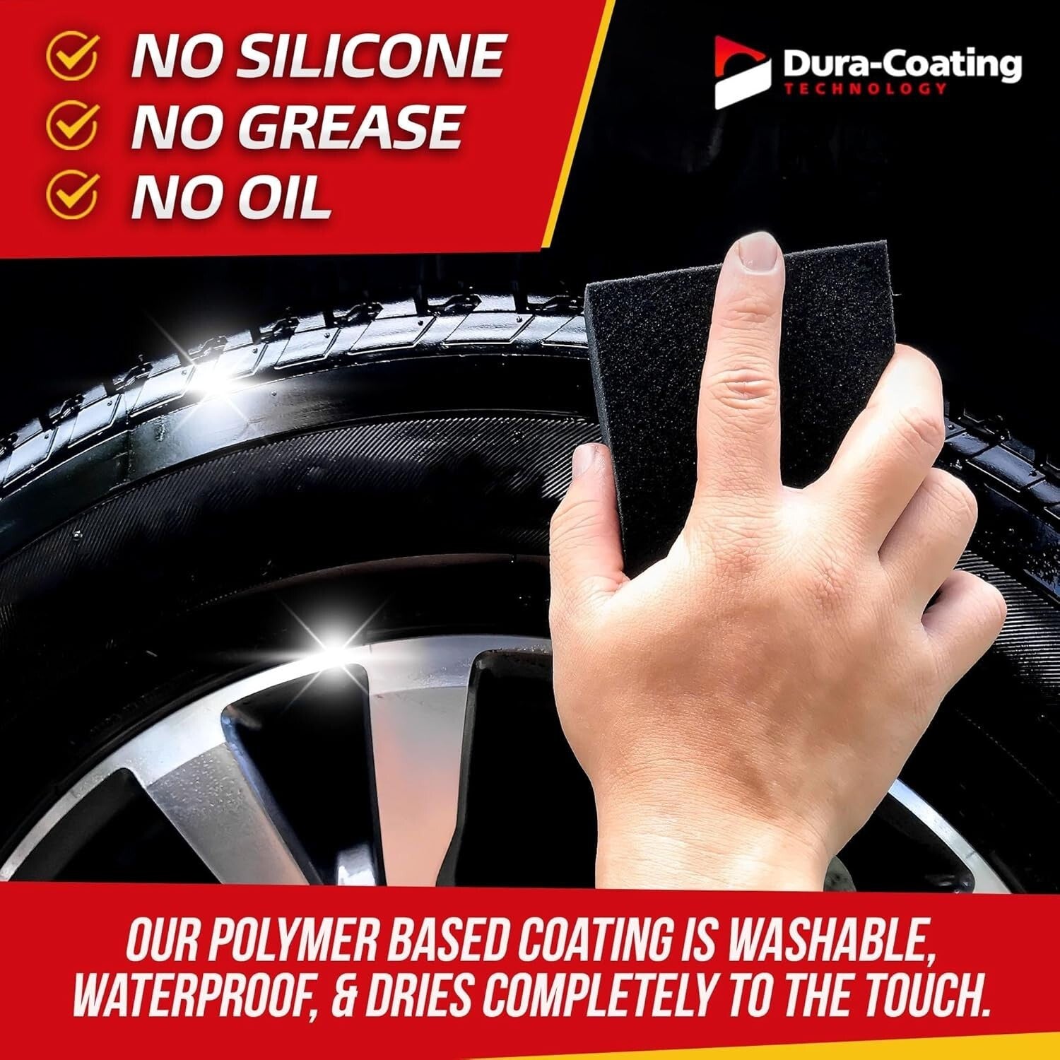 Dura-Cleaner & Tire Shine Applicator Set—Made in the USA for Ultimate Tire Care