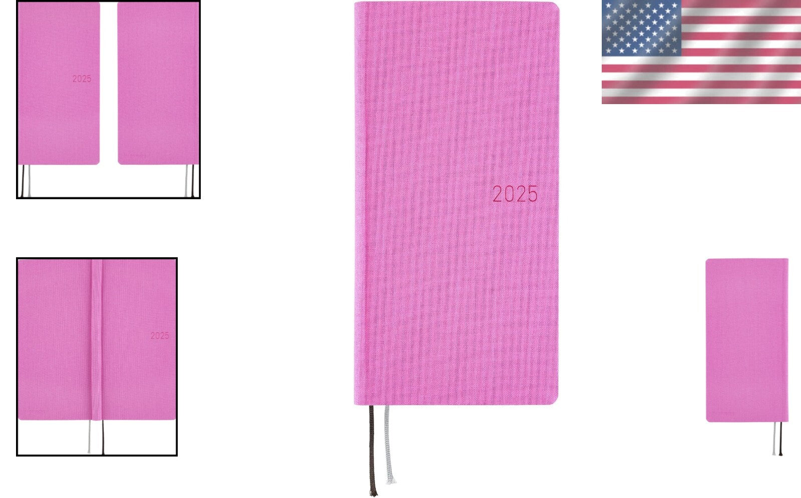 Stylish 2025 Hobonichi Techo MEGA Weekly Planner - Portable Sweet Purple Design