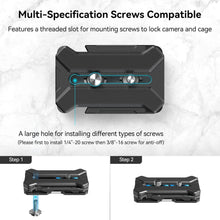 Load image into Gallery viewer, Portable Quick Release Plate with Foldable Support for Lenses Up to 5.9in