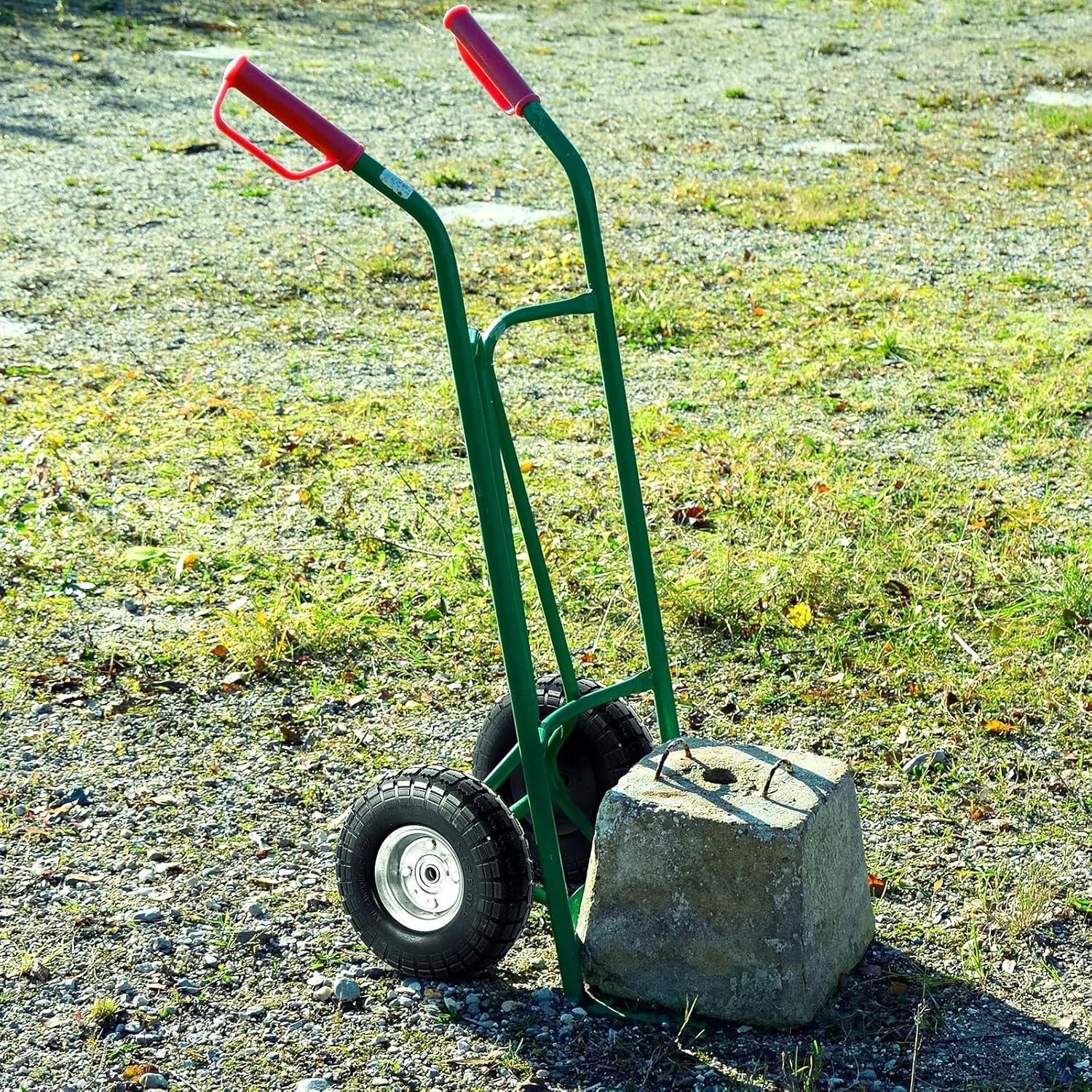 Durable 10 Inch Flat Free Tires for Hand Trucks - 4 Pack with Double Bearings