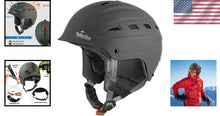 Load image into Gallery viewer, Adjustable Snow Sports Helmet in Matte Gray - Perfect for Skiing &amp; Snowboarding