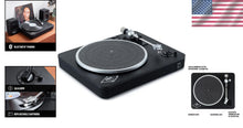 Load image into Gallery viewer, House of Stir It Up Wireless Bluetooth Turntable - Eco-Friendly Bamboo Design