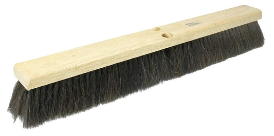 Compact 24-Inch Floor Sweeping Broom - Horsehair Bristles for Optimal Cleaning