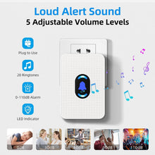 Load image into Gallery viewer, Wireless Door Sensor Chime - 800ft Range with 20 Alerts and Adjustable Volume