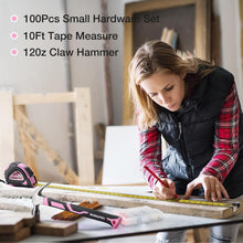 Load image into Gallery viewer, Pink Ribbon Tool Set: 263-Piece Home Repair Kit with Durable Storage Bag