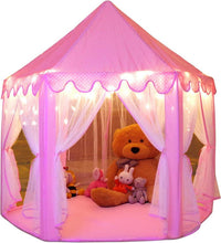 Load image into Gallery viewer, Princess Tent Playhouse for Kids – Enchanting Indoor/Outdoor Castle with Lights
