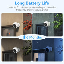 Load image into Gallery viewer, 2-Pack 2K Wireless Security Cameras with AI Motion Detection &amp; Night Vision