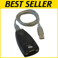 Load image into Gallery viewer, 3 Foot USB to RS232 Adapter with LED Status Indicator for Enhanced Connectivity