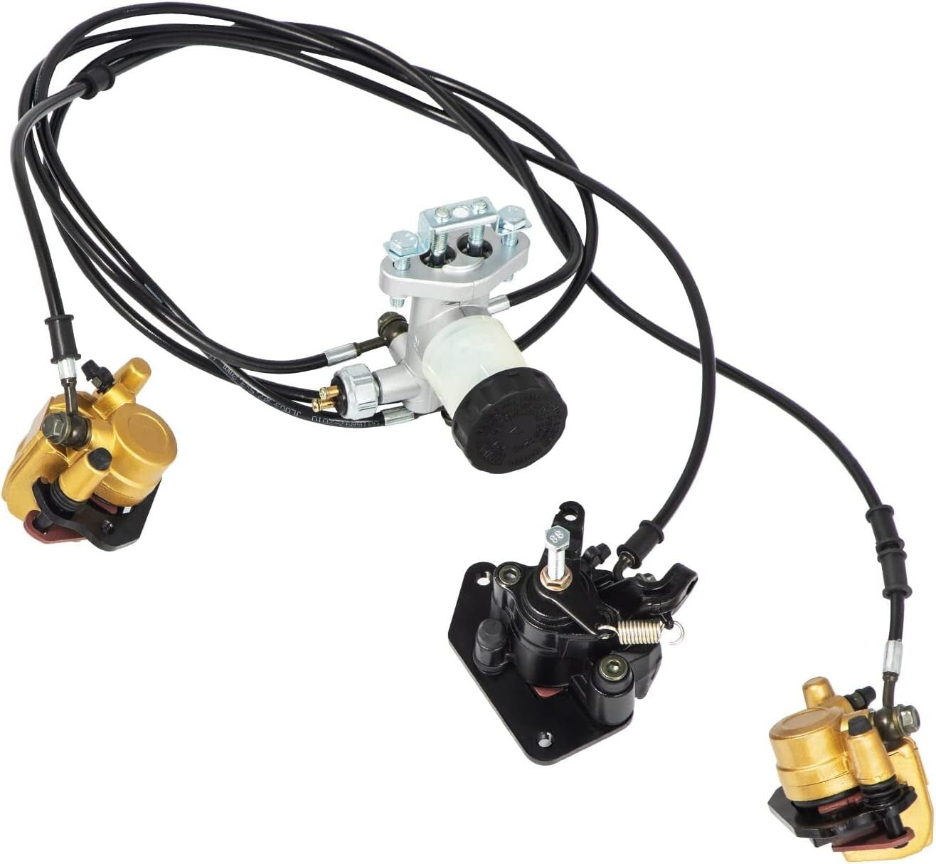 Easy Install Go Kart Hydraulic Brake Kit - Reliable Performance for 150cc Models