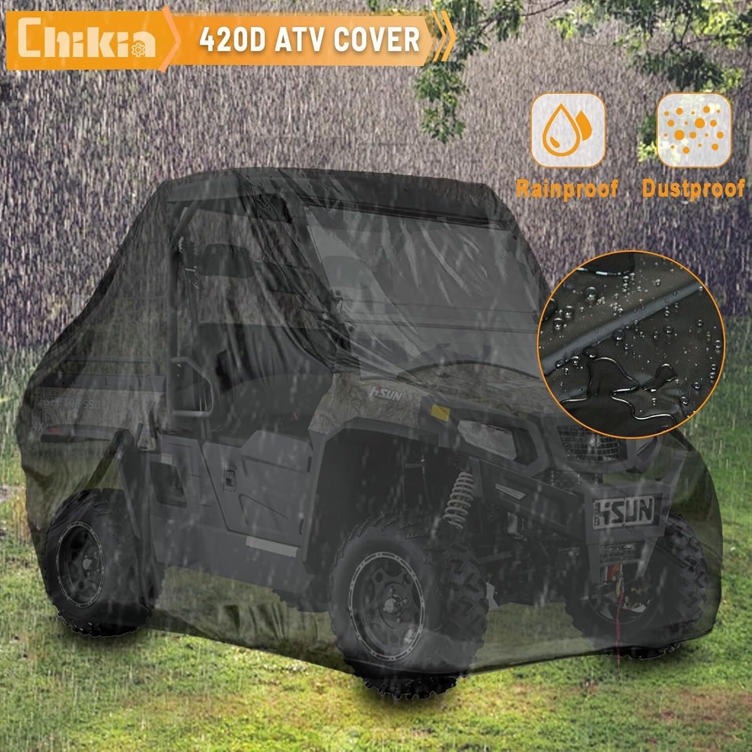 Durable 2-3 Seater UTV Cover - Waterproof and Windproof Oxford Fabric Protection