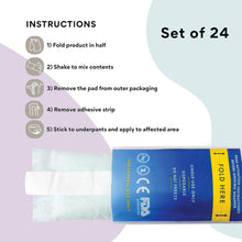 Load image into Gallery viewer, Instant Cooling Perineal Ice Maxi Pads - 24 Reusable Packs for Postpartum Relief