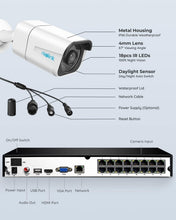 Load image into Gallery viewer, 8MP PoE Security Camera Set - Weatherproof 4K 24/7 Surveillance with App Control