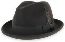 Load image into Gallery viewer, Packable Men's Classic Fedora with Grosgrain Sweatband - Travel Ready