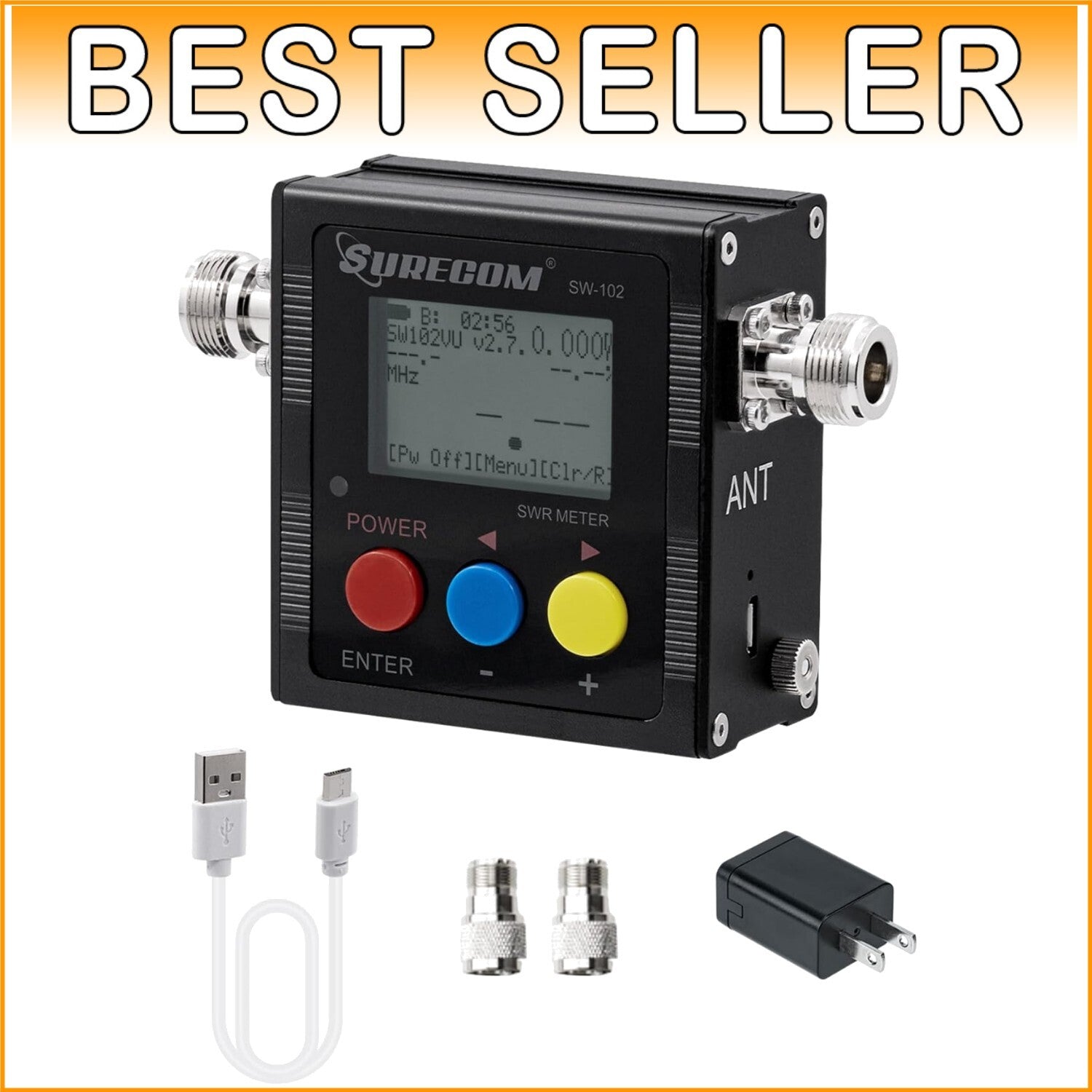 Digital SWR Meter with 120W Power Range & Rechargeable Battery - Essential Tool