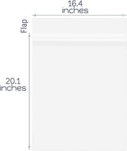Load image into Gallery viewer, Protective Crystal Clear 16x20 Photo Sleeves with Adhesive Closure - 100 Count